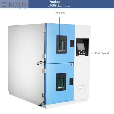 R404A / R23 Chambre d'essai de choc thermique, -40C~150C Deux zones, temps de conversion de 10 secondes