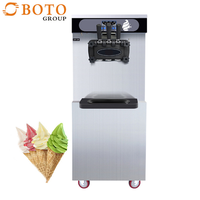 Plancher de BT-25FB 25L/H tenant la machine commerciale de crème glacée mou d'acier inoxydable